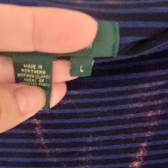 Reimagined handmade boatneck Cotton Top. Reverse Dye. - Picture 5 of 9